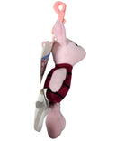 Piglet Keychain, Vintage Disney Plush, Winnie the Pooh, 5"