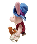 Lasso Roping Piglet, Vintage Disney Plush, Star Bean, Winnie the Pooh, 9"
