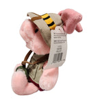 Safari Piglet, Vintage Disney Plush, Animal Kingdom, Winnie the Pooh, 8"