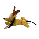 X'mas Reindeer Pluto, Vintage Disney Plush, Mickey Mouse, 9"