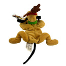 X'mas Reindeer Pluto, Vintage Disney Plush, Mickey Mouse, 9"