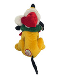 2008 Santa Pluto, Vintage Disney Plush, Mickey Mouse, 9"