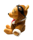 Aviator Pooh Bear, Vintage Disney Plush, UK Exclusive, Winnie the Pooh, 7.5"