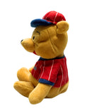 Baseball Pooh Bear, Vintage Disney Plush, Winnie the Pooh, 8"