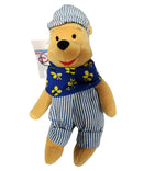 Choo Choo Pooh, Vintage Disney Plush, Winnie the Pooh, 9"