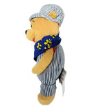 Choo Choo Pooh, Vintage Disney Plush, Winnie the Pooh, 9"