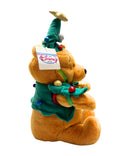 Christmas Tree Pooh Bear, Vintage Disney Plush, Winnie the Pooh, 14"