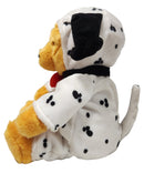 Valentine Day Dalmation Pooh, Vintage Disney Plush, Winnie the Pooh, 14"