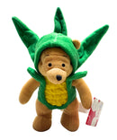 Dress Up Corn Pooh Bear, Vintage Disney Plush, Winnie the Pooh, 8"