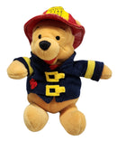 Fireman Pooh, Vintage Disney Plush, Store Exclusive, Winnie the Pooh, 8.5"