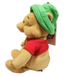 Fishing Pooh, Vintage Disney Plush, Winnie the Pooh, 8.5"