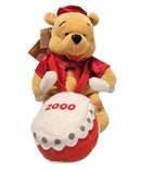 Chinese New Year Pooh, Vintage Disney Plush, Winnie the Pooh, 8"