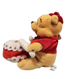 Chinese New Year Pooh, Vintage Disney Plush, Winnie the Pooh, 8"
