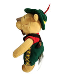 October Fest Pooh, Vintage Disney Plush, Winnie the Pooh, 8"