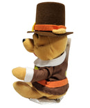 Pilgrim Pooh, Vintage Disney Plush, Winnie the Pooh, 9"