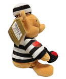 Prisoner Pooh, Vintage Disney Plush, Winnie the Pooh, 8.5"
