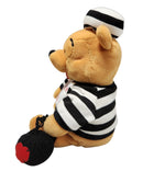 Prisoner Pooh, Vintage Disney Plush, Winnie the Pooh, 8.5"