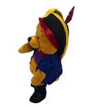 Pirate Pooh, Vintage Disney Plush, Winnie the Pooh, 8"
