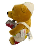 Painting Pooh, Vintage Disney Plush, Winnie the Pooh, 6.5"