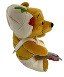 Painting Pooh, Vintage Disney Plush, Winnie the Pooh, 6.5"