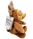 Reindeer Pooh, Vintage Disney Plush, Winnie the Pooh, 9.5"
