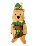 Robin Hood Pooh, Vintage Disney Plush, Green Feather, Winnie the Pooh, 9.5"