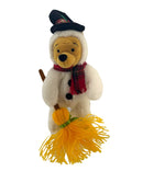Snowman Pooh, Vintage Disney Plush, Winnie the Pooh, 8"