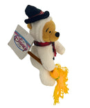 Snowman Pooh, Vintage Disney Plush, Winnie the Pooh, 8"