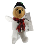 Snowman Pooh Magnet, Vintage Disney Plush, Winnie the Pooh, 5"