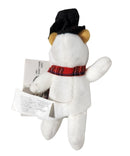 Snowman Pooh Magnet, Vintage Disney Plush, Winnie the Pooh, 5"