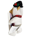 Snowman Pooh Magnet, Vintage Disney Plush, Winnie the Pooh, 5"