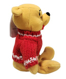 Snowflake Sweater Pooh, Vintage Disney Plush, Winnie the Pooh, 8"