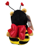 Valentine Pooh, Vintage Disney Plush, Winnie the Pooh, 8"