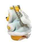 Winter Angel Dressed Pooh, Vintage Disney Plush, Keychain, Winnie the Pooh, 3"