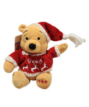 Winter Sweater Pooh, Vintage Disney Plush, Winnie the Pooh, 8"