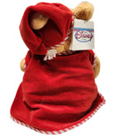 Nightshirt X'mas Pooh, Vintage Disney Plush, Winnie the Pooh, 15"
