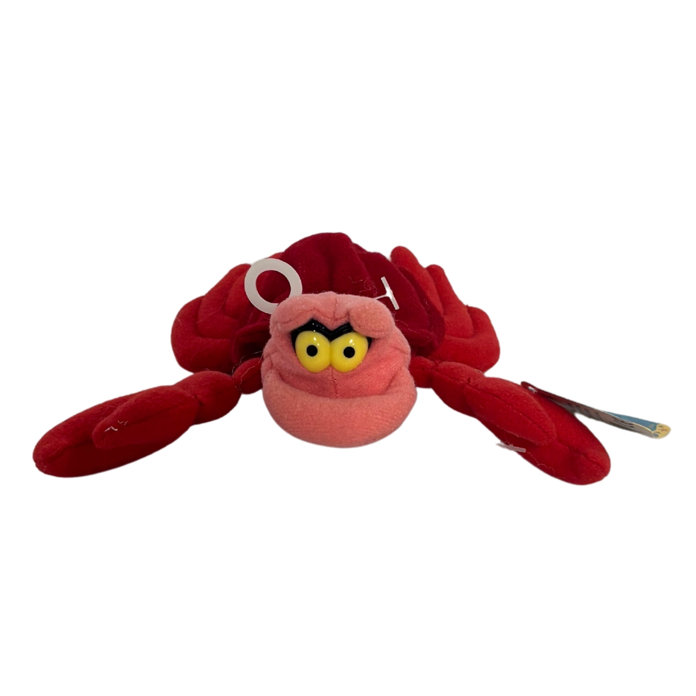 Sebastian the Crab, Vintage Disney Plush, Little Mermaid, 3"