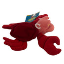 Sebastian the Crab, Vintage Disney Plush, Little Mermaid, 3"