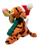 X'mas Tigger, Vintage Disney Plush, Winnie the Pooh, 9"