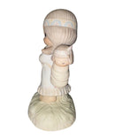 Precious Moments Figurine E-1380/G, His Burden is Light, Original 21, Girl