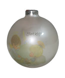 Precious Moments Ornament E-1466, Silent Knight- Knight and Angel, Glass Ball