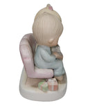 Precious Moments Figurine E-2013, Unto Us a Child is Born- Boy and Girl Reading a Book