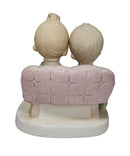 Precious Moments Figurine E-2013, Unto Us a Child is Born- Boy and Girl Reading a Book