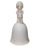 Precious Moments Bell E-2358, I'll Play My Drum for Him, Dated 1982