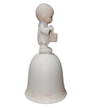 Precious Moments Bell E-2358, I'll Play My Drum for Him, Dated 1982