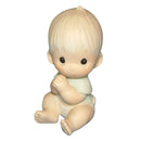 Precious Moments: E-2852C Baby Boy Sitting