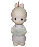 Precious Moments Ornament E-5387, Wishing You a Merry Christmas- 1984