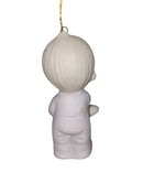 Precious Moments Ornament E-5631, Baby's First Christmas- Girl Holding Teddy Bear