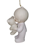 Precious Moments Ornament E-5631, Baby's First Christmas- Girl Holding Teddy Bear