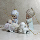 Precious Moments: e5633 Come Let Us Adore Him Ornament Set